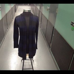 THE LIMITED PURPLE BLACK STRIPPED SWEATER SZ 6